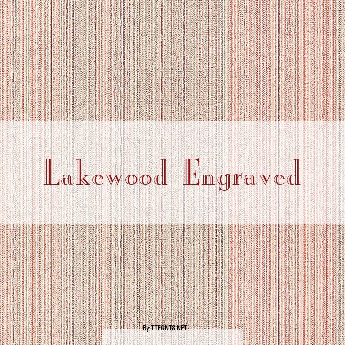 Lakewood Engraved example